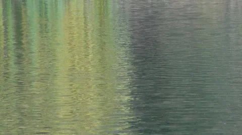 Beautiful water reflection Stock Footage 8966444