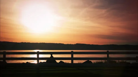 Beautiful water sun set time lapse Video stock 34353233