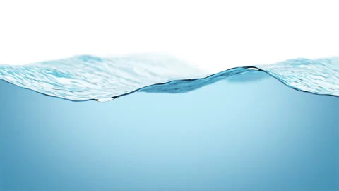 Beautiful Water Surface Waving Close-up in DOF Blur Seamless. Endless Sea Waves Video stock 278510432