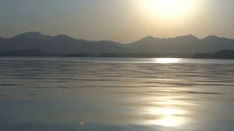 Beautiful water when sunset Stock Footage 73256204