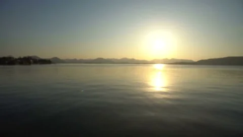 Beautiful water when sunset Stock Footage 73464337