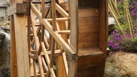 Beautiful-water-to-windmill 스톡 동영상 126232003