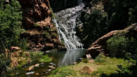 Beautiful Waterfall 4 Stock Footage 98886817