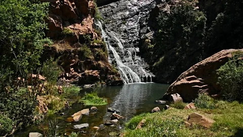 Beautiful Waterfall 6 Stock Footage 98887338