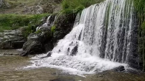Beautiful waterfall on the Arrago river Stock Footage 156497160