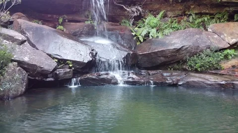 A Beautiful Waterfall in Australia Stock Footage