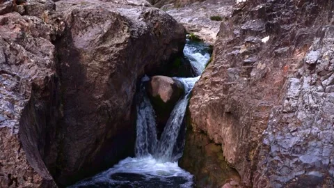 Beautiful waterfall at Ballıkayalar Nature Park, Gebze-Kocaeli Stock Footage 146207553