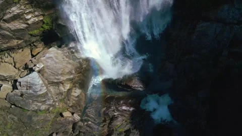 Beautiful Waterfall In The Belelle River Stock Footage 277746083