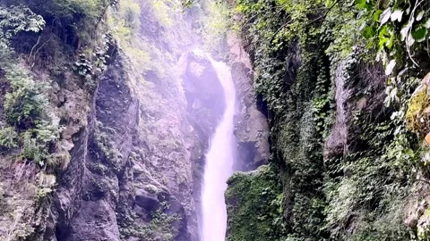 Beautiful Waterfall Cascading Through Scenic Natural Landscape Vídeo Stock 339528383