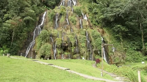 Beautiful waterfall. Stock Footage 42941006