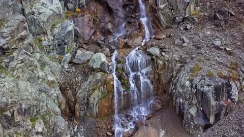 Beautiful waterfall Stock Footage 163707772