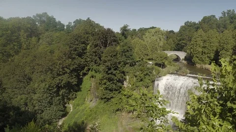 Beautiful waterfall in the forest Stock Footage 78952829