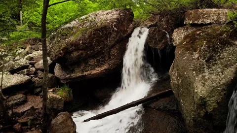 Beautiful waterfall in the forest	 Stock Footage 149320718