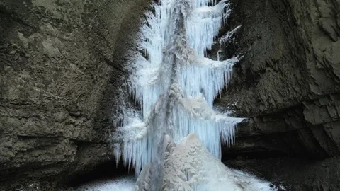 A beautiful waterfall in ice, Stock Footage 274132760