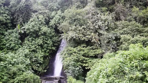 Beautiful waterfall in java Stock Footage 149827997