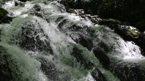 A beautiful waterfall in the mountain Stock Footage 275182552