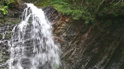 Beautiful Waterfall in the mountains Video stock 41310443