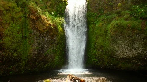Beautiful Waterfall Oregon Video stock 313585