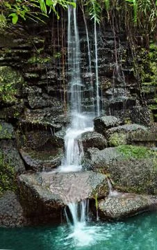 Beautiful waterfall Stock Photos