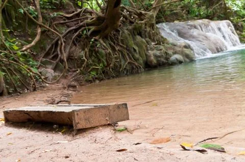 Beautiful waterfall. Stock Photos