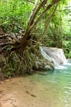Beautiful waterfall. Photos