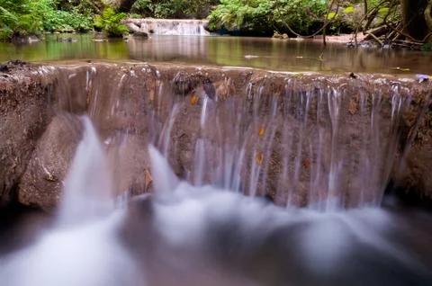 Beautiful waterfall. Fotos de archivo