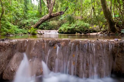 Beautiful waterfall. Stock Photos