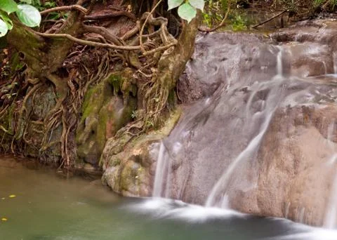 Beautiful waterfall. Stock Photos