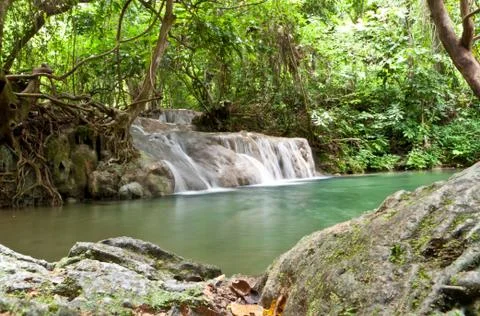 Beautiful waterfall. Photos