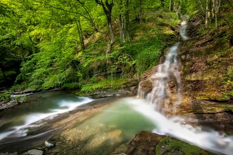 Beautiful waterfall Stock Photos