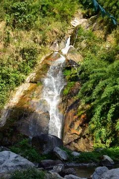 The beautiful waterfall Stock Photos