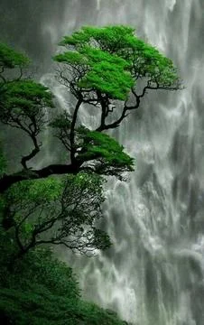 Beautiful waterfall Stock Photos