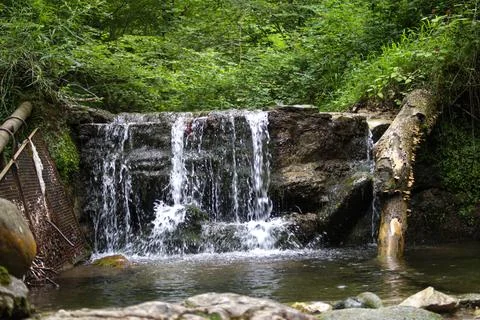 A beautiful waterfall! Foto stock