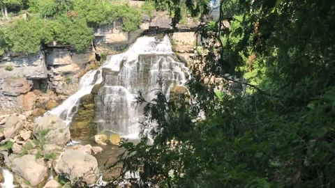 Beautiful Waterfall SLO-MO Stock Footage 250847835