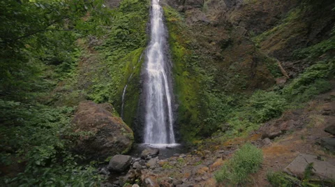 Beautiful Waterfall View Stock Footage 53075750