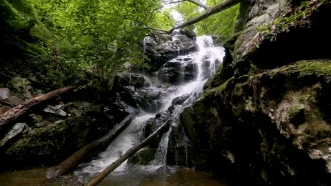 Beautiful Waterfall View Stock Footage 96269914