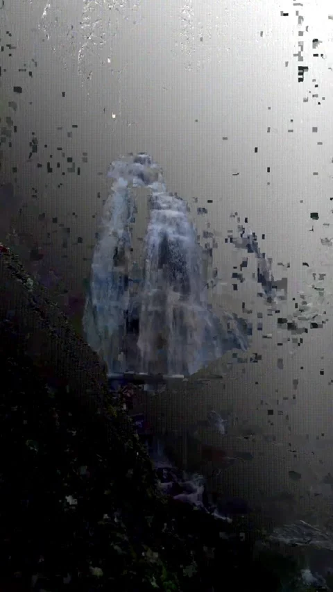 Beautiful waterfall in the woods Stock Footage 273981372