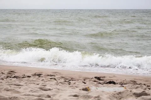 Beautiful wave on beach Stock Photos