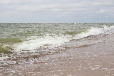 Beautiful wave on beach Stock Photos