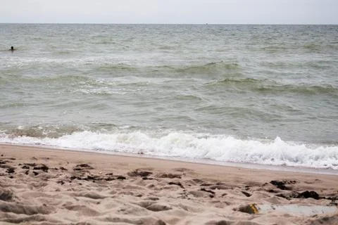 Beautiful wave on beach Stock Photos