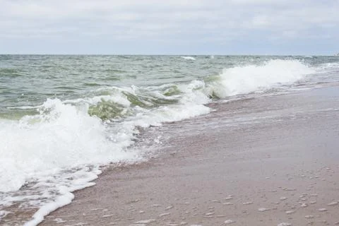 Beautiful wave on beach Stock Photos