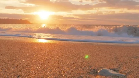 Beautiful wave seascape. Видео 84023839