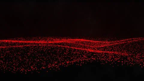 Beautiful wave shaped array of glowing dots. Blurred lights vector abstract.. Ilustración de archivo