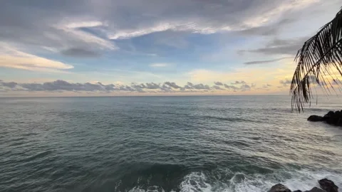 Beautiful waves on the afternoon Stock Footage 245808046