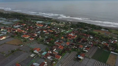 Beautiful waves on the beach at sunset Stock Footage 234250542