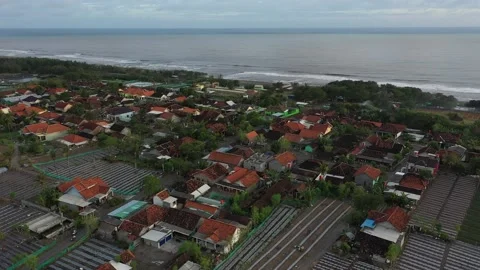 Beautiful waves on the beach at sunset Stock Footage 234251111
