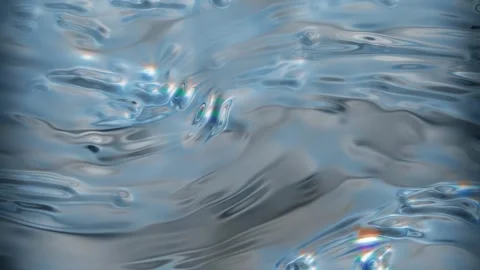 Beautiful Waves on Blue Silver Abstract Water Surface. Stock Footage 279497359