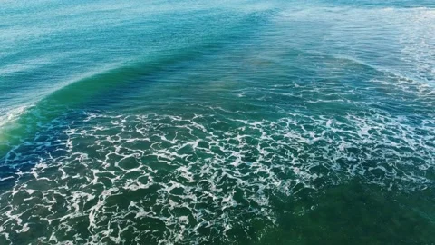 Beautiful Waves at Costa da Caparica beach, Portugal Stock Footage 145975439