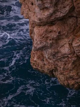 Beautiful waves on the rocks Stock Photos
