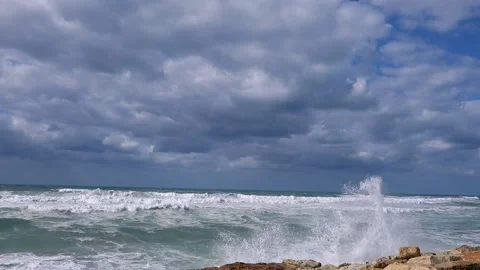 Beautiful Waves On The Sea Stock Footage 149276837